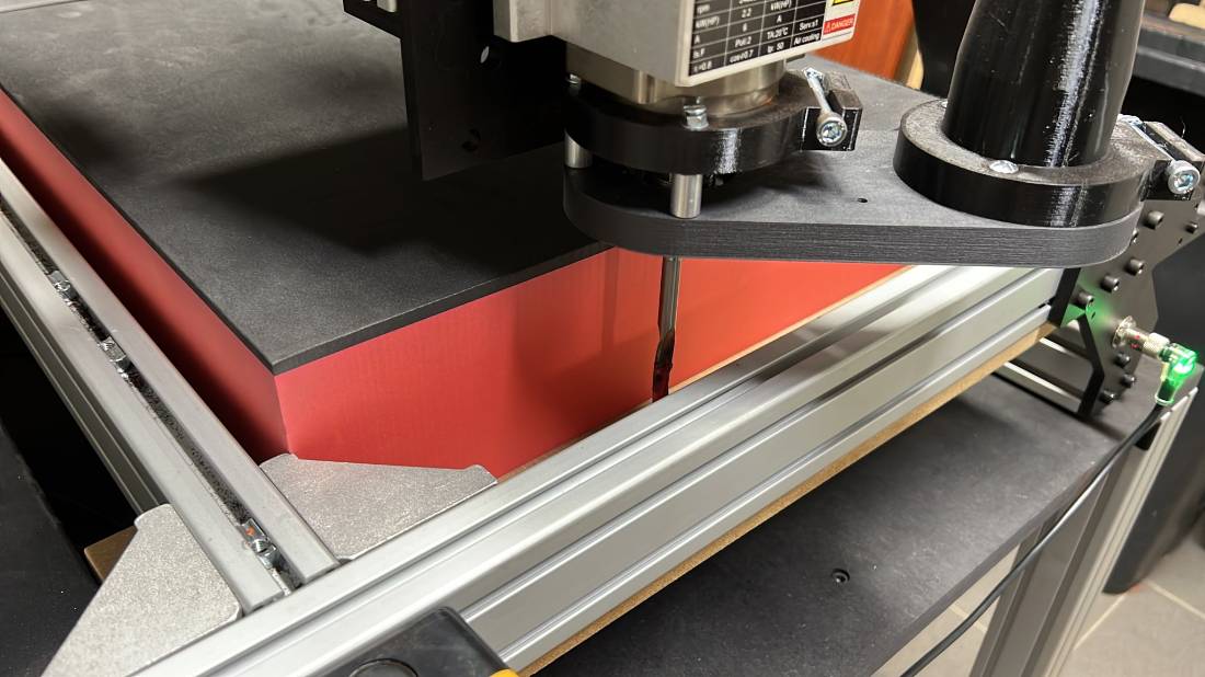 Découpe de la mousse